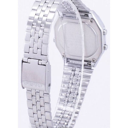 Orologio da donna Casio Vintage Youth Illuminator Digital in acciaio inossidabile al quarzo LA680WA-4C ricondizionato