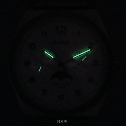 Orologio da uomo Casio Standard Analogico in acciaio inossidabile con quadrante bianco al quarzo MTP-M300D-7A ricondizionato