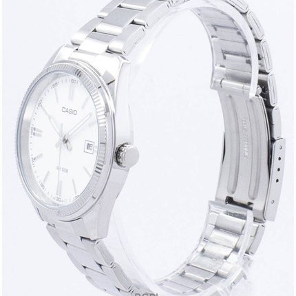 Orologio da uomo Casio Analogico in acciaio inossidabile con quadrante bianco al quarzo MTP-1302D-7A1V ricondizionato