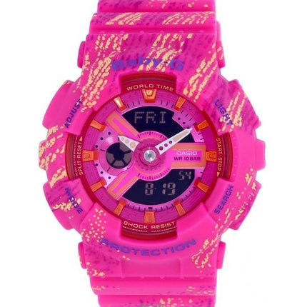 Orologio Casio Baby-G ricondizionato analogico digitale cinturino in resina quadrante multicolore al quarzo BA-110TX-4A 100M da donna