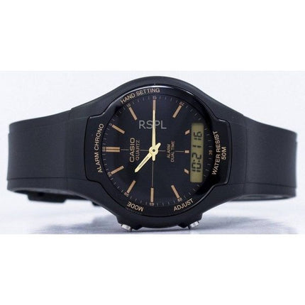 Orologio Casio analogico digitale ricondizionato con cinturino in resina e quadrante nero al quarzo AW-90H-9EVDF da uomo