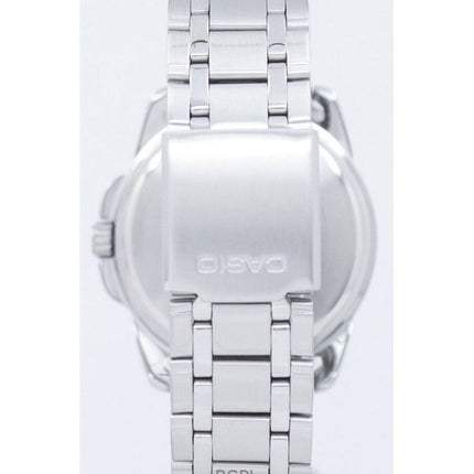 Orologio da uomo Casio Enticer Analogico in acciaio inossidabile con quadrante nero al quarzo MTP-1314D-1AVDF ricondizionato