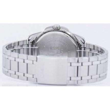 Orologio da uomo Casio Enticer Analogico in acciaio inossidabile con quadrante nero al quarzo MTP-1314D-1AVDF ricondizionato