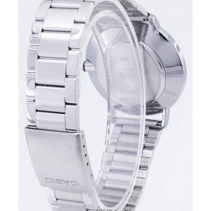 Orologio da uomo Casio Enticer Analogico in acciaio inossidabile con quadrante nero al quarzo MTP-VT01D-1B ricondizionato