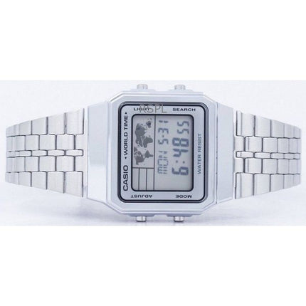 Orologio da uomo Casio Vintage Digital in acciaio inossidabile al quarzo A500WA-7DF ricondizionato