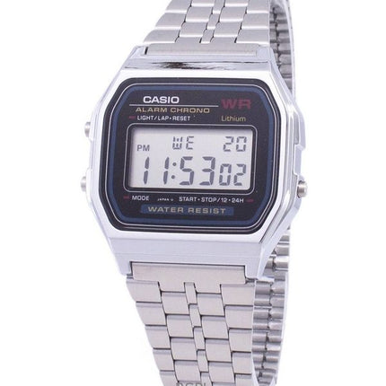 Orologio da uomo Casio Digital Stainless Steel Quartz A159WA-N1DF ricondizionato