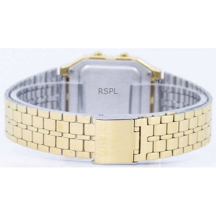 Orologio da uomo Casio Digital Gold Tone Stainless Steel Quartz A500WGA-9DF ricondizionato