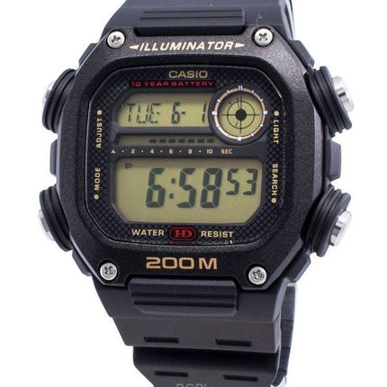 Orologio da uomo Casio Digital Rubber Strap Quartz DW-291H-9AV 200M ricondizionato