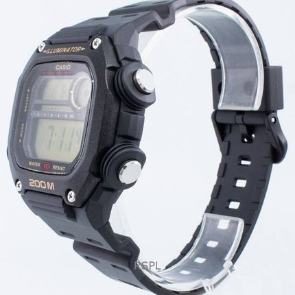 Orologio da uomo Casio Digital Rubber Strap Quartz DW-291H-9AV 200M ricondizionato