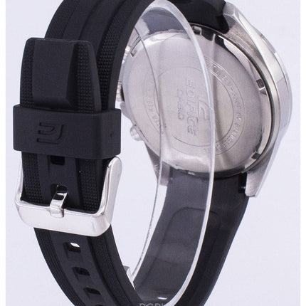 Orologio da uomo Casio Edifice Cronografo con cinturino in resina e quadrante nero al quarzo EFV-550P-1AV 100M ricondizionato