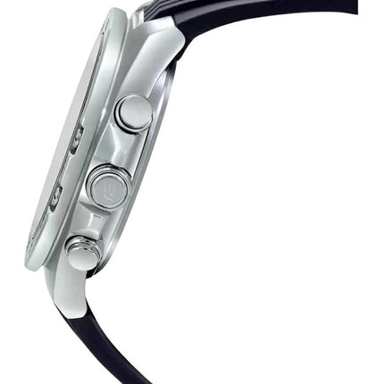 Orologio Casio Edifice analogico digitale quadrante nero al quarzo ECB-10P-1A 100M da uomo ricondizionato