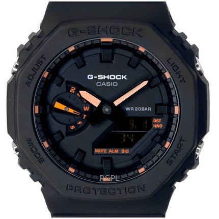 Orologio Casio G-Shock analogico digitale quadrante nero al quarzo GA-2100-1A4 200M da uomo ricondizionato
