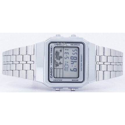 Orologio da uomo Casio Digital Stainless Steel Quartz A500WA-7DF ricondizionato