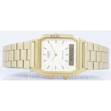 Orologio da uomo Casio Analog Digital Gold Dial Quartz AQ-230GA-9DMQYES ricondizionato