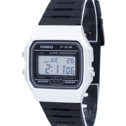 Orologio Casio Vintage Digitale Ricondizionato con Cinturino in Resina al Quarzo F-91WM-7A Unisex