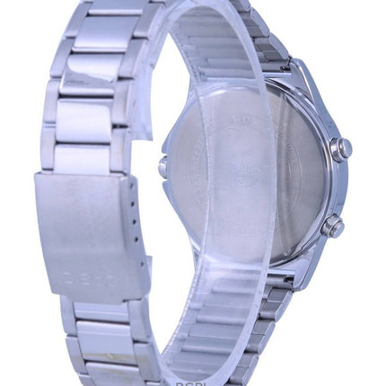 Orologio da uomo Casio Analogico Digitale in Acciaio Inox con Quadrante Nero al Quarzo MTP-VC01D-1E ricondizionato