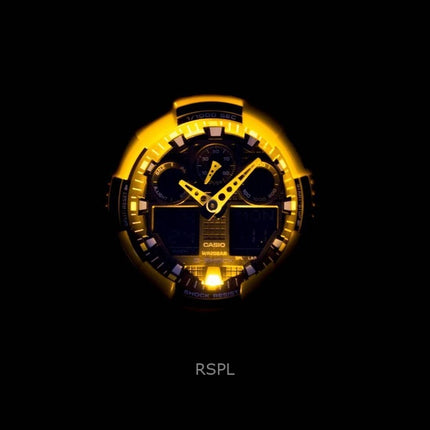 Orologio Casio G-Shock analogico digitale ricondizionato con cinturino in resina quadrante nero al quarzo GA-100A-9ADR 200M da uomo