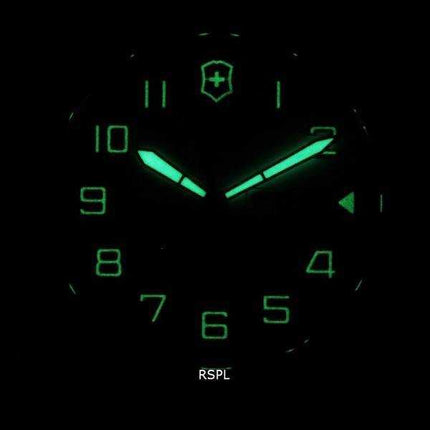 Orologio da uomo Victorinox Fieldforce in pelle con quadrante bianco al quarzo 241847 100M