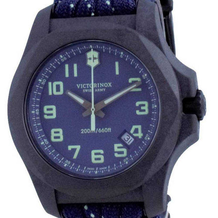 Orologio da uomo Victorinox INOX Carbon Blue Textile Diver con quadrante blu al quarzo 241860 200M