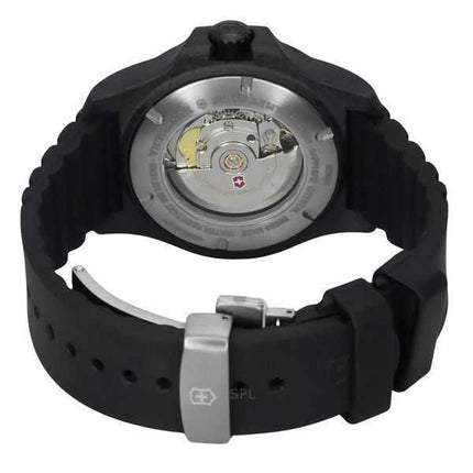 Orologio da uomo Victorinox Swiss Army INOX Carbon Black Dial Automatic Diver's 241866.1 200M con set regalo