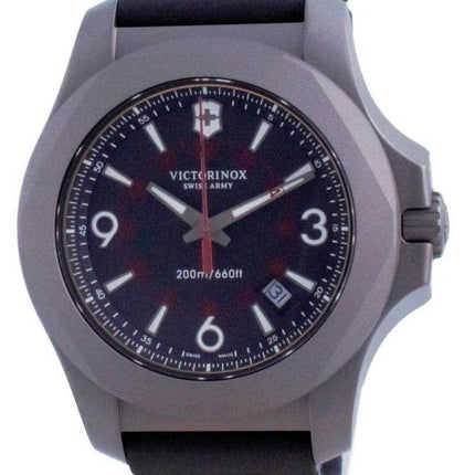 Orologio da uomo Victorinox INOX quadrante nero in gomma al quarzo 241883 200M
