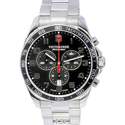 Orologio da uomo Victorinox Fieldforce Classic Chronograph quadrante nero al quarzo 241899 100M