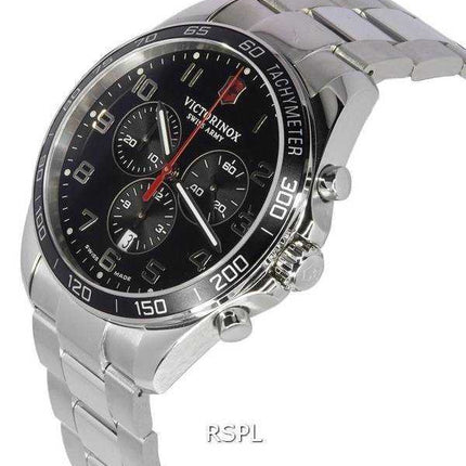 Orologio da uomo Victorinox Fieldforce Classic Chronograph quadrante nero al quarzo 241899 100M