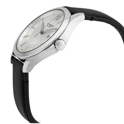 Orologio da uomo Victorinox Swiss Army Alliance cinturino in pelle quadrante argento al quarzo 241905 100M