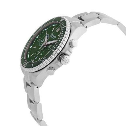 Orologio da uomo Victorinox Swiss Army Maverick Chronograph in acciaio inossidabile con quadrante verde al quarzo 241946 100M