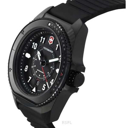 Orologio da uomo Victorinox Swiss Army Journey 1884 cinturino in gomma quadrante nero al quarzo 241982 200M