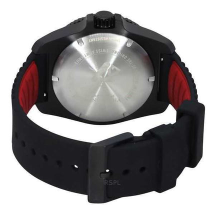 Orologio da uomo Victorinox Swiss Army Journey 1884 cinturino in gomma quadrante nero al quarzo 241982 200M