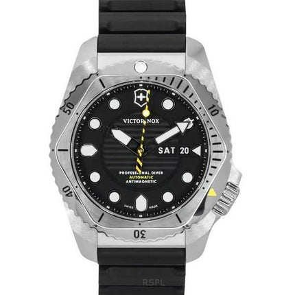 Orologio da uomo Victorinox Swiss Army Dive Pro cinturino in gomma quadrante nero automatico subacqueo 241994 300M