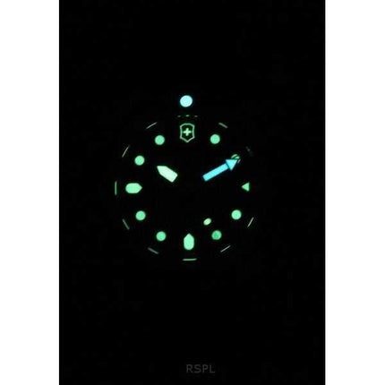 Orologio da uomo Victorinox Swiss Army Dive Pro cinturino in gomma quadrante nero automatico subacqueo 241994 300M