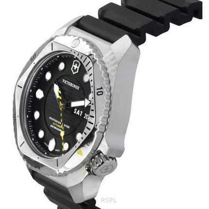Orologio da uomo Victorinox Swiss Army Dive Pro cinturino in gomma quadrante nero automatico subacqueo 241994 300M