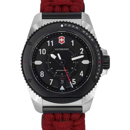 Orologio da uomo Victorinox Journey 1884 Limited Edition con cinturino in paracord e quadrante nero al quarzo, subacqueo 242016-