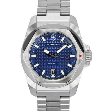 Orologio da uomo Victorinox INOX con quadrante blu in acciaio inossidabile, automatico 242020, 200 m