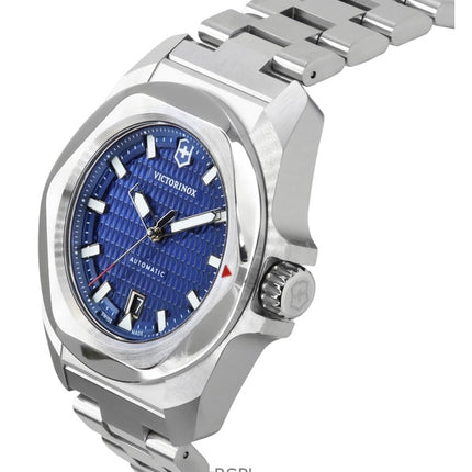 Orologio da uomo Victorinox INOX con quadrante blu in acciaio inossidabile, automatico 242020, 200 m