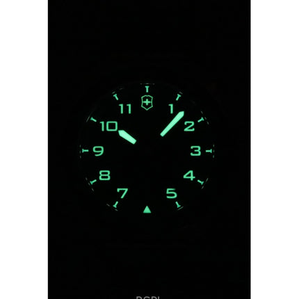 Orologio da uomo Victorinox Swiss Army in acciaio inossidabile con quadrante blu automatico 242045 100M