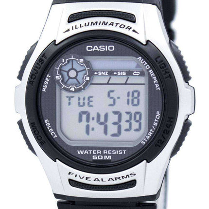 Orologio da uomo Casio Youth Illuminator Dual Time Digital W-213-1AV W213-1AV