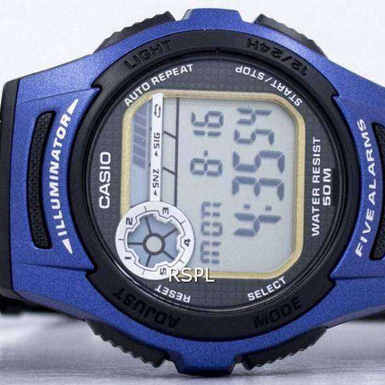 Orologio da uomo Casio Youth Digital 5 Alarms Illuminator W-213-2AVDF W213-2AVDF