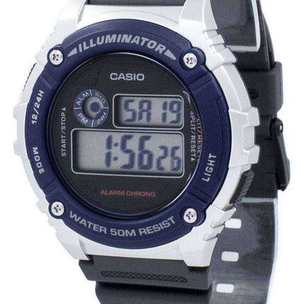 Orologio da uomo Casio Illuminator Chronograph Alarm W-216H-2AV W216H-2AV