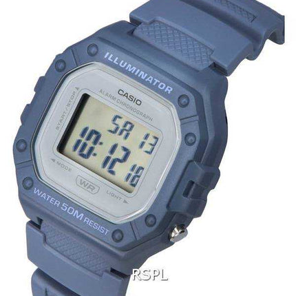 Orologio Casio Youth digitale quadrante grigio quarzo W-218HC-2A W218HC-2 unisex