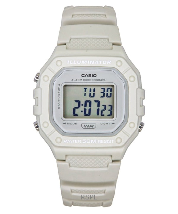 Orologio Casio Youth Digital con cinturino in resina al quarzo W-218HC-8AV unisex