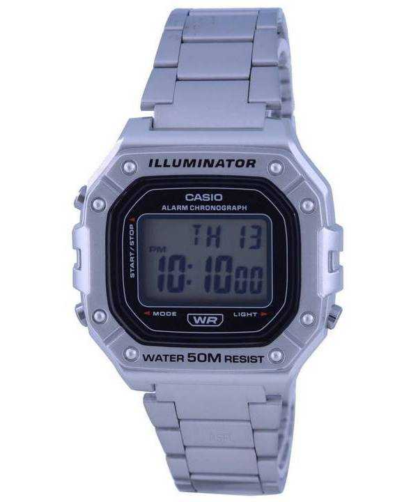 Orologio da uomo Casio Youth Digital in acciaio inossidabile al quarzo W-218HD-1A