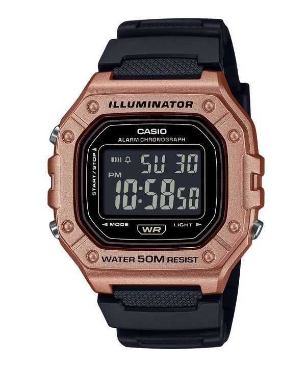 Orologio da uomo Casio Standard Digital Resin Strap Quartz W-218HM-5BV