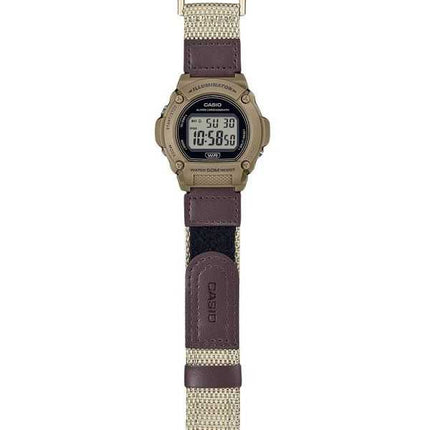 Orologio da uomo Casio Standard Brown Digital Cloth Strap Quartz W-219HB-5AV