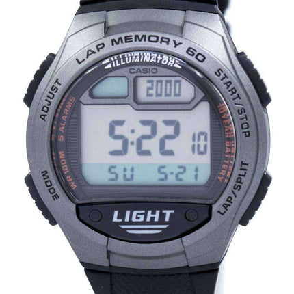 Casio Youth Illuminator Dual Time Digital W-734-1AV W734-1AV - Orologio da uomo