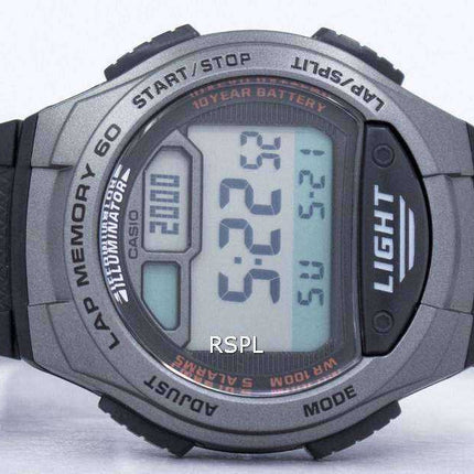 Casio Youth Illuminator Dual Time Digital W-734-1AV W734-1AV - Orologio da uomo