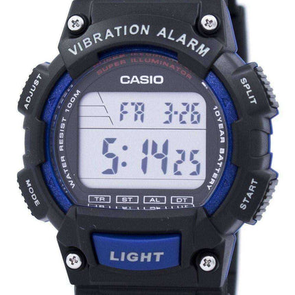 Casio Super Illuminator Dual Time Vibration Alarm Orologio da uomo digitale W-736H-2AV W736H-2AV