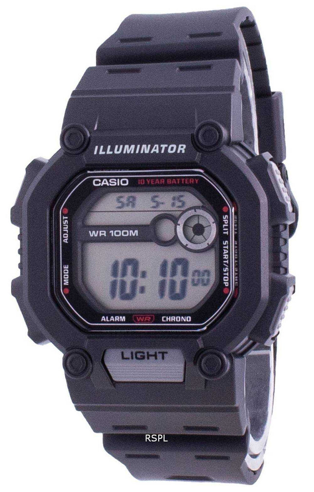 Orologio da uomo Casio Youth Dual Time Illuminator W-737H-1A W737H-1 100M